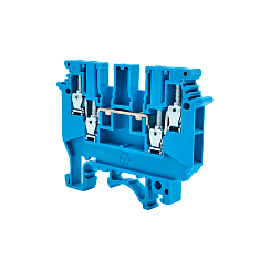 Клемма винтовая четырехпроводная, 2.5 мм², синяя