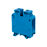 Клемма винтовая проходная, 35 мм², синяя