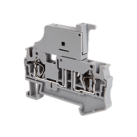 Клемма пружинная с держателем предохранителя, 4 мм²