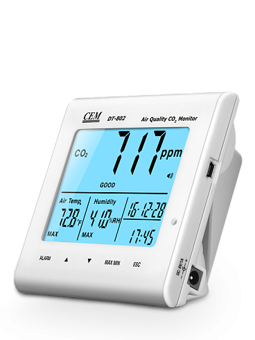 DT-802 Анализатор CO2, часы, температуры и влажности