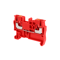 Клемма push-in проходная, 2.5 мм², красная