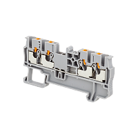 Клемма push-in четырехпроводная, 2.5 мм²