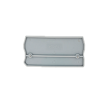 Заглушка торцевая для пружинных клемм 4 мм², серая (упак. 20 шт.)