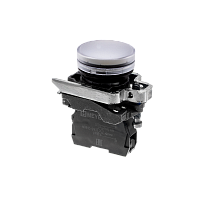 Лампа сигнальная белая, 24V AС/DC, IP65, металл