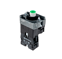 Основание с подсветкой 1NO зеленый 220V, металл