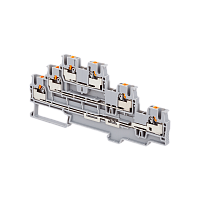 Клемма push-in трехуровневая, 2.5 мм²