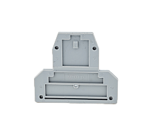 Заглушка торцевая для двухуровневых клемм, серая (уп. 20 шт.)