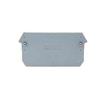 Заглушка торцевая для четырехпроводных клемм, серая (уп. 20 шт.)