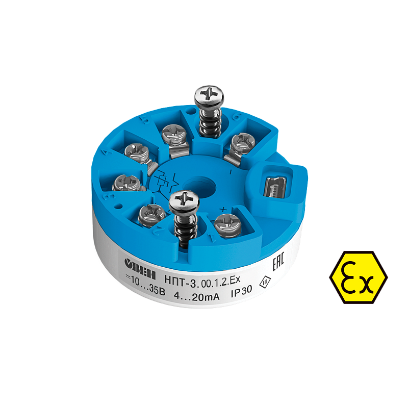 НПТ линейка нормирующих преобразователей для термометров сопротивления и термопар в головку датчика