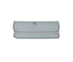 Заглушка торцевая для четырехпроводных пружинных клемм 2.5 мм², серая(упак. 20 шт.)