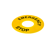 Табличка "Emergency Stop", размер 60 мм (2 шт. в комплекте)