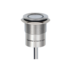 Кнопка сенсорная с подсветкой (-/зеленая), Ø22 мм, NO, возврат, NPN, 24В DC, IP68