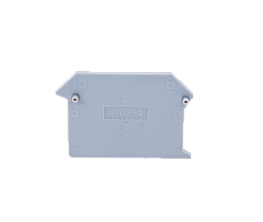 Заглушка торцевая для трехпроводных клемм, серая (уп. 20 шт.)