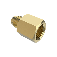 УПЛ устройство переходное латунное с резьбы SAE ¼" на G1/4" и G1/2"