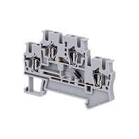 Клемма пружинная двухуровневая с диодом, 2.5 мм²