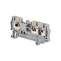 Клемма push-in трехпроводная, 4 мм²