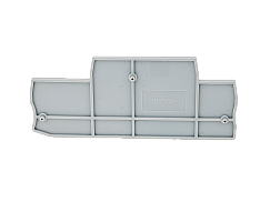 Заглушка торцевая для двухуровневых пружинных клемм 4 мм², серая (упак. 20 шт.)