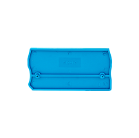 Заглушка торцевая для пружинных клемм 4 мм², синяя (упак. 20 шт.)