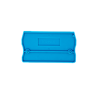 Заглушка торцевая для пружинных клемм 2.5 мм², синяя (упак. 20 шт.)