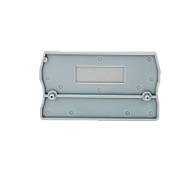 Заглушка торцевая для пружинных клемм 2.5 мм², серая (упак. 20 шт.)