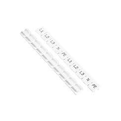 Маркировка клеммного ряда, ширина 10 мм (символы L1, L2, L3, N, PE) (уп. 100 шт.)