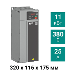 Преобразователь частоты ПЧВ3-11К-В [М01] 11,0 кВт 380 В