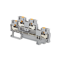 Клемма push-in двухуровневая, 4 мм²