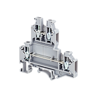 Клемма винтовая двухуровневая удлиненная, 4 мм²