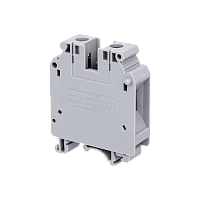 Клемма винтовая проходная, 35 мм², серая