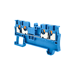 Клемма push-in четырехпроводная, 1.5 мм², синяя